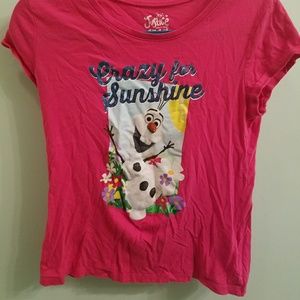 Pink Olaf t-shirt